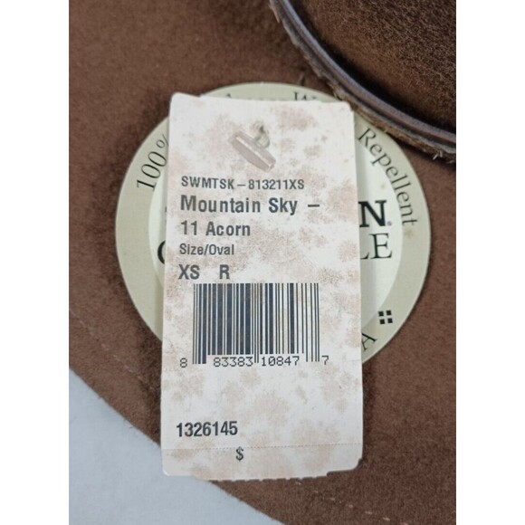 Stetson Mountain Sky Felt 100% Wool Water Repellant Crushable Travel Hat XS NEW - Picture 7 of 9